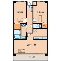 ルネス津福の物件間取画像